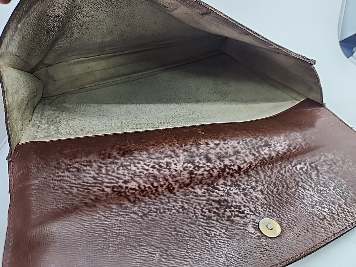 Vintage Mark Cross Leather Lockable Folder Portfolio Document Holder
