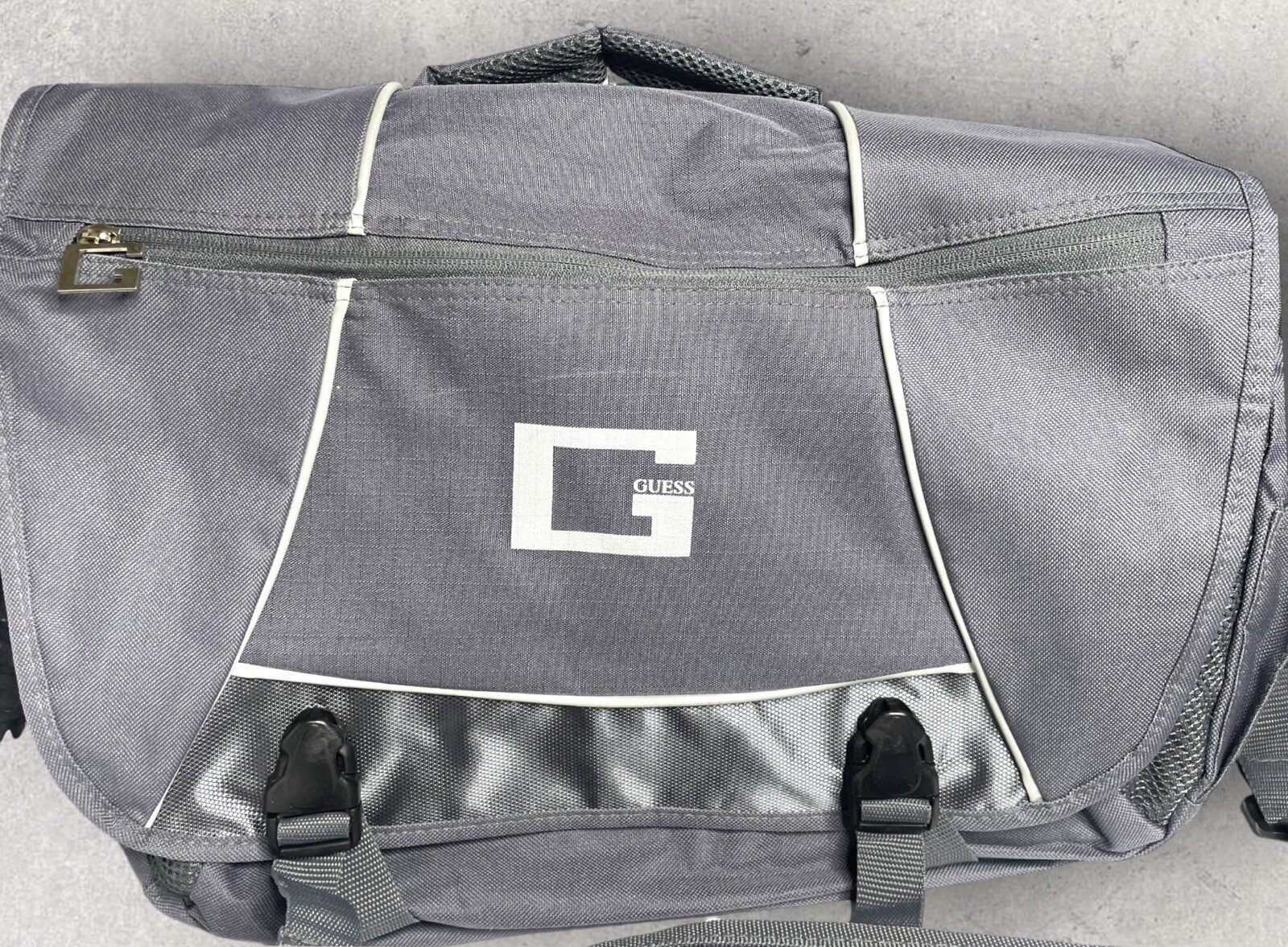 2006 Guess Urban Messenger Computer Complete Carry On Bag Marciano Grey NWT