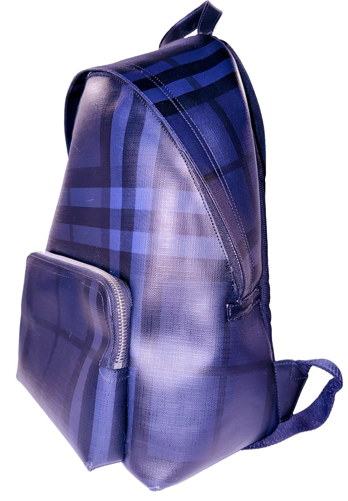 BURBERRY Abbeydale Backpack / Navy Blue London Check