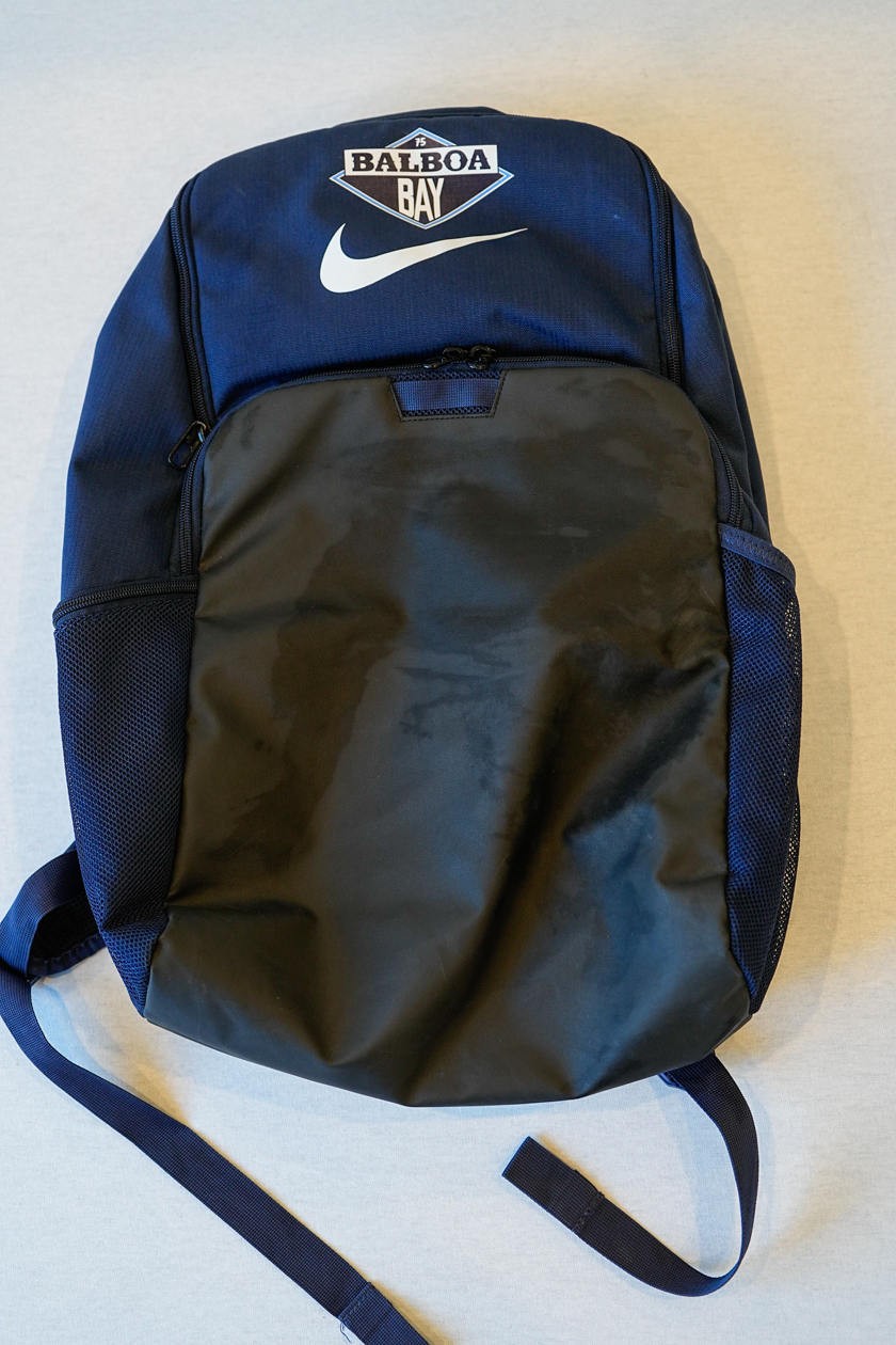 Nike Balboa Bay Volleyball Team Backpack Bookbag Athletic Navy Blue Black