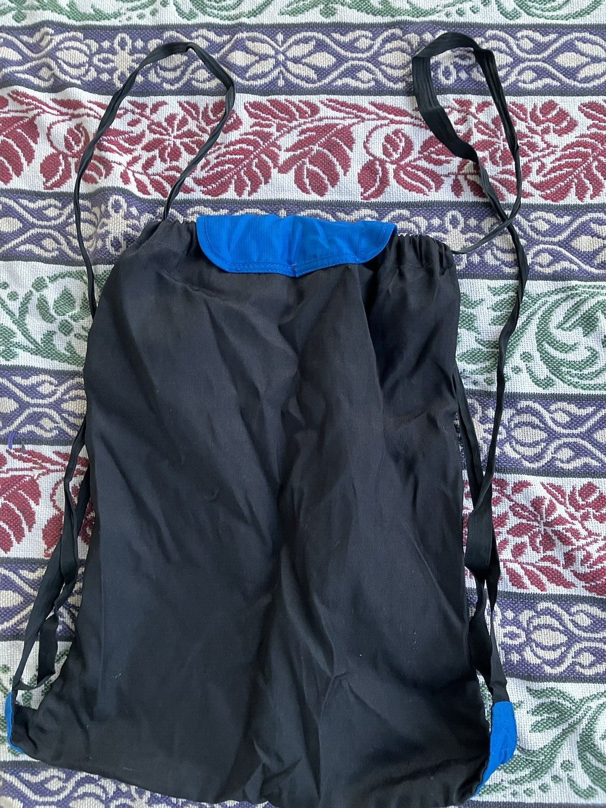 Adidas string back pack-blue, black, white