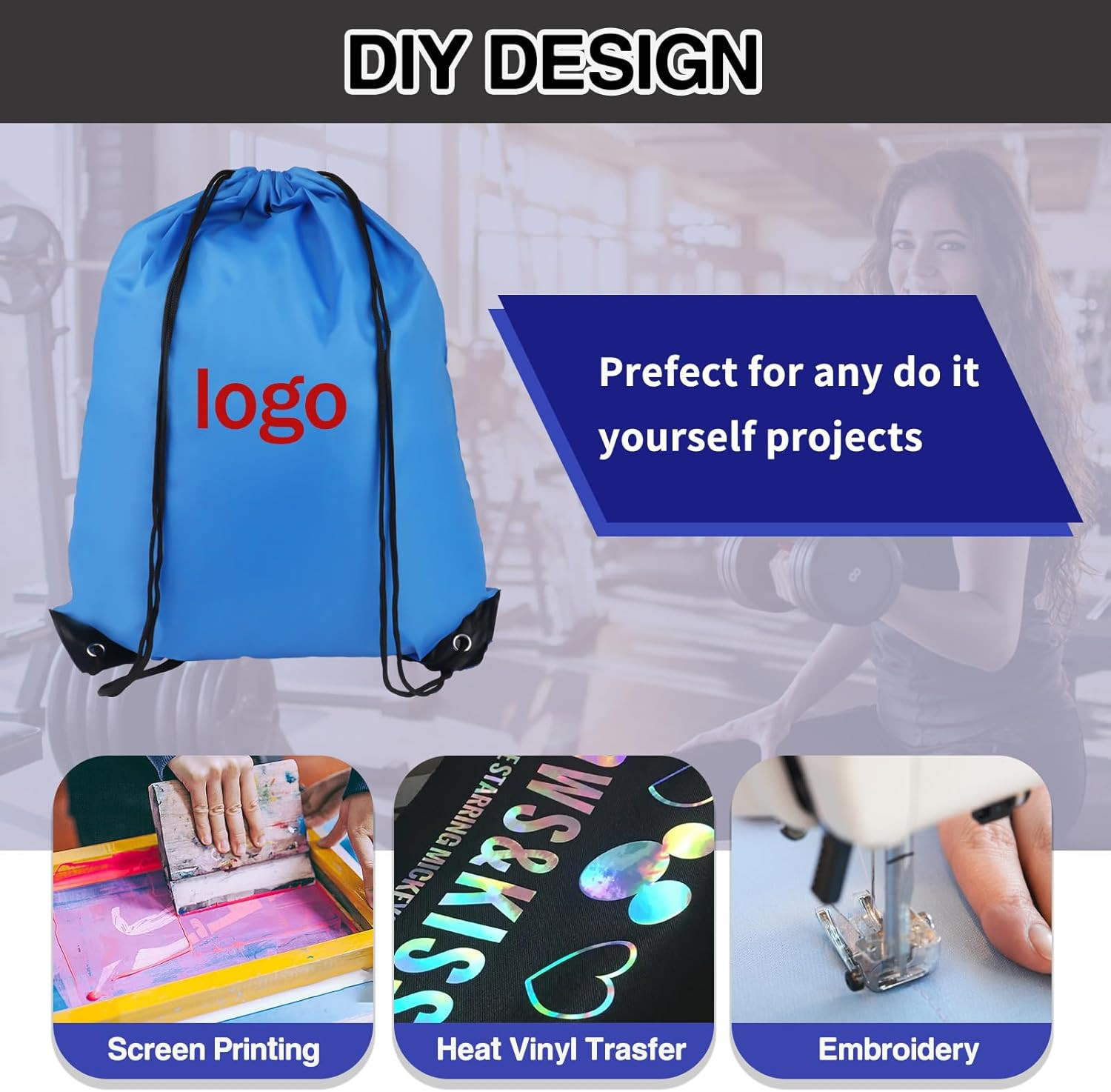 Drawstring Backpack 6 Colors Drawstring Bags, Draw String Back Bag Drawstring Ba