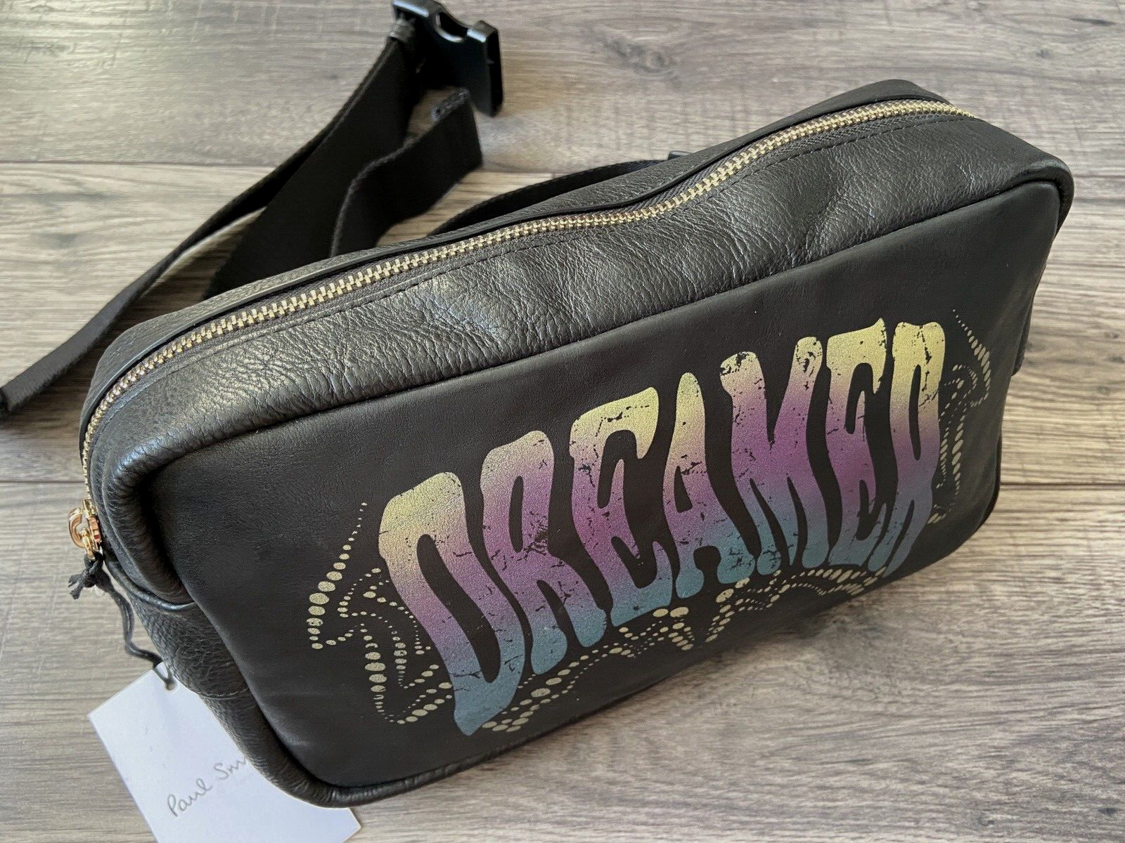 PAUL SMITH BLACK LEATHER DREAMER BUM BAG WAIST PACK RETAIL €590 BNWT
