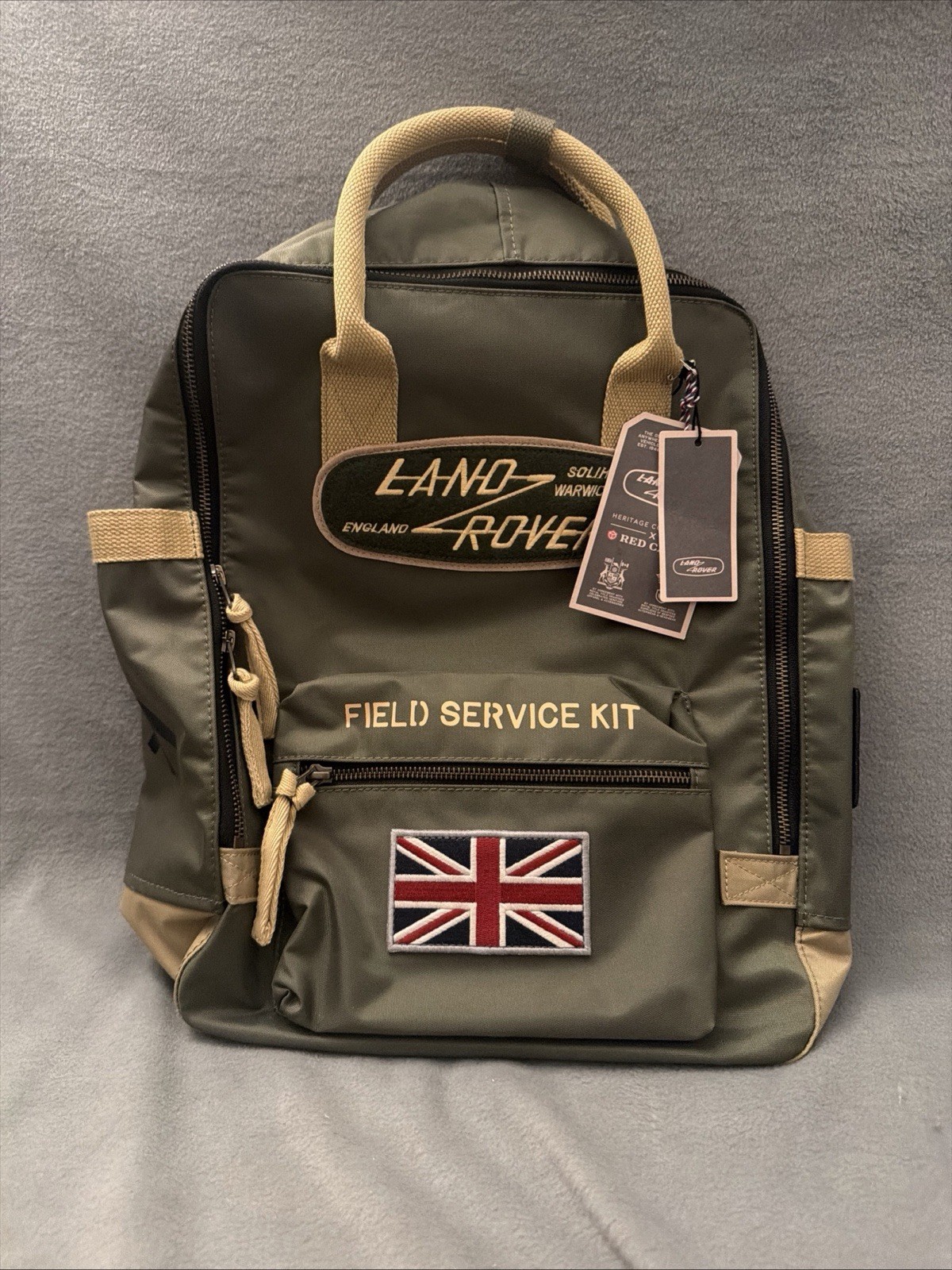 Red Canoe Land Rover Field Service Kit Backpack Khaki 15L – NWT