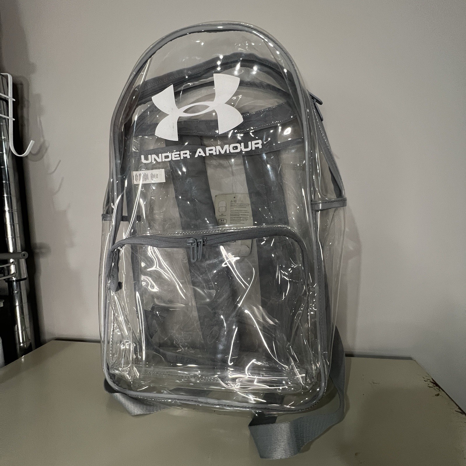 Under Armour 1381911 UA Loudon Clear Backpack School Laptop Book Bag, One Size
