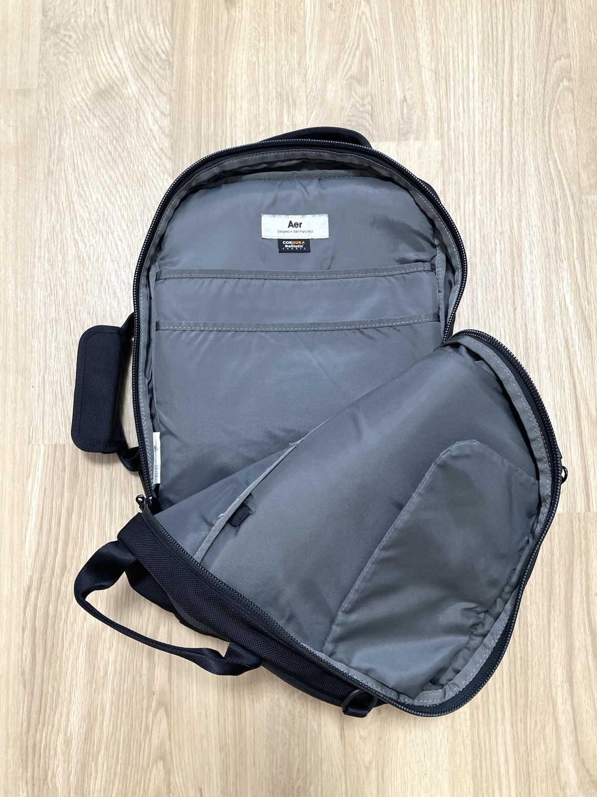 AER Flight Pack 2 Backpack Bag 2way Laptop Briefcase Black Ballistic Nylon