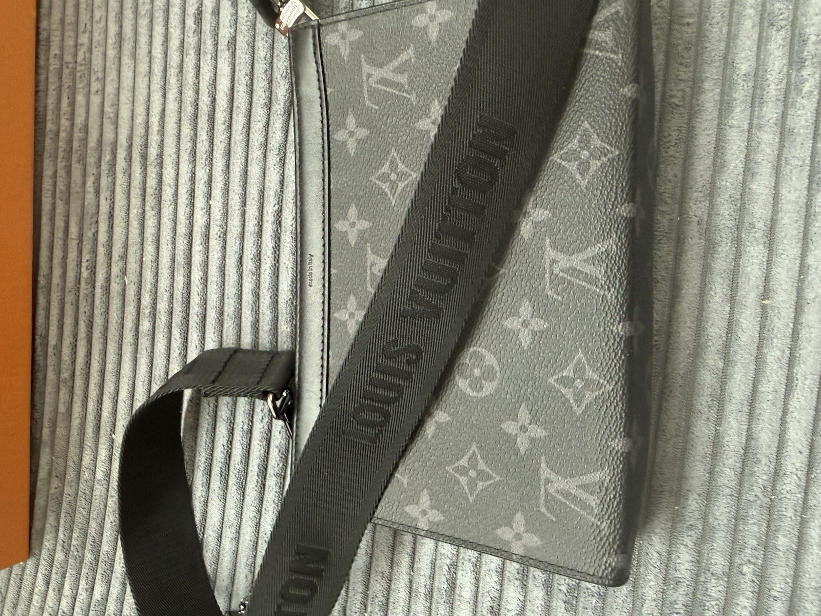 Louis Vuitton Gaston Monogram Eclipse Zip Wearable Wallet w/ Strap, Small