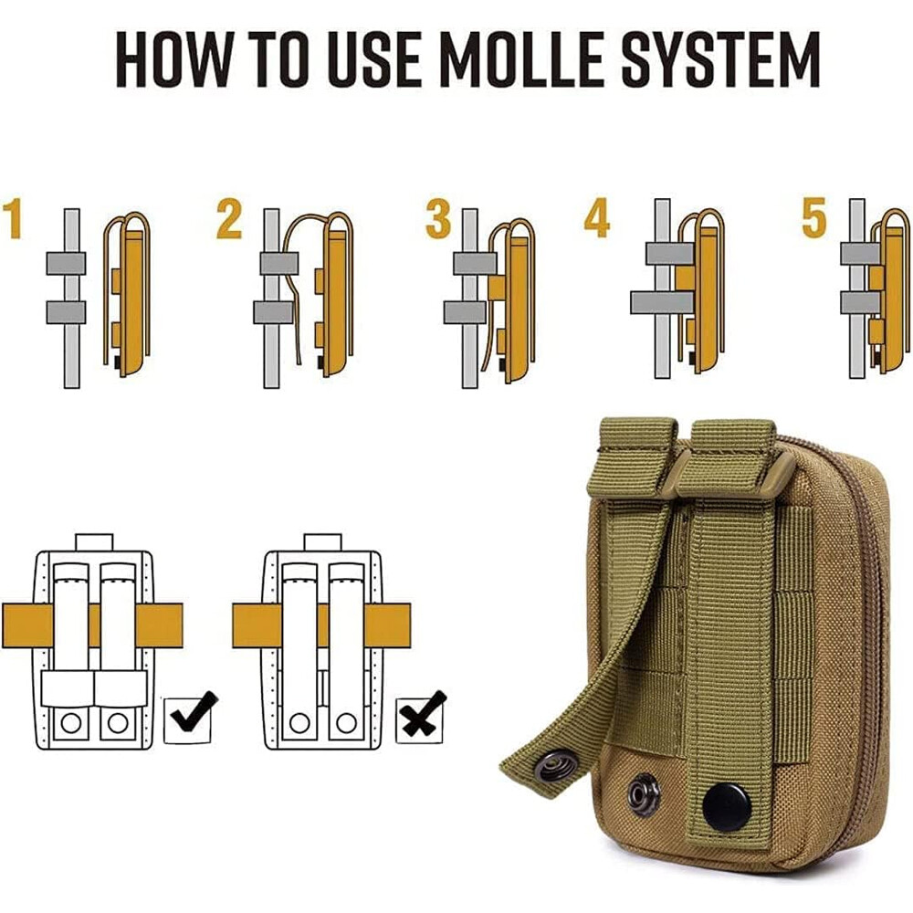 Tactical Multi-Purpose EDC Utility Duty Belt Pouch Waterproof Tool Organizer Bag