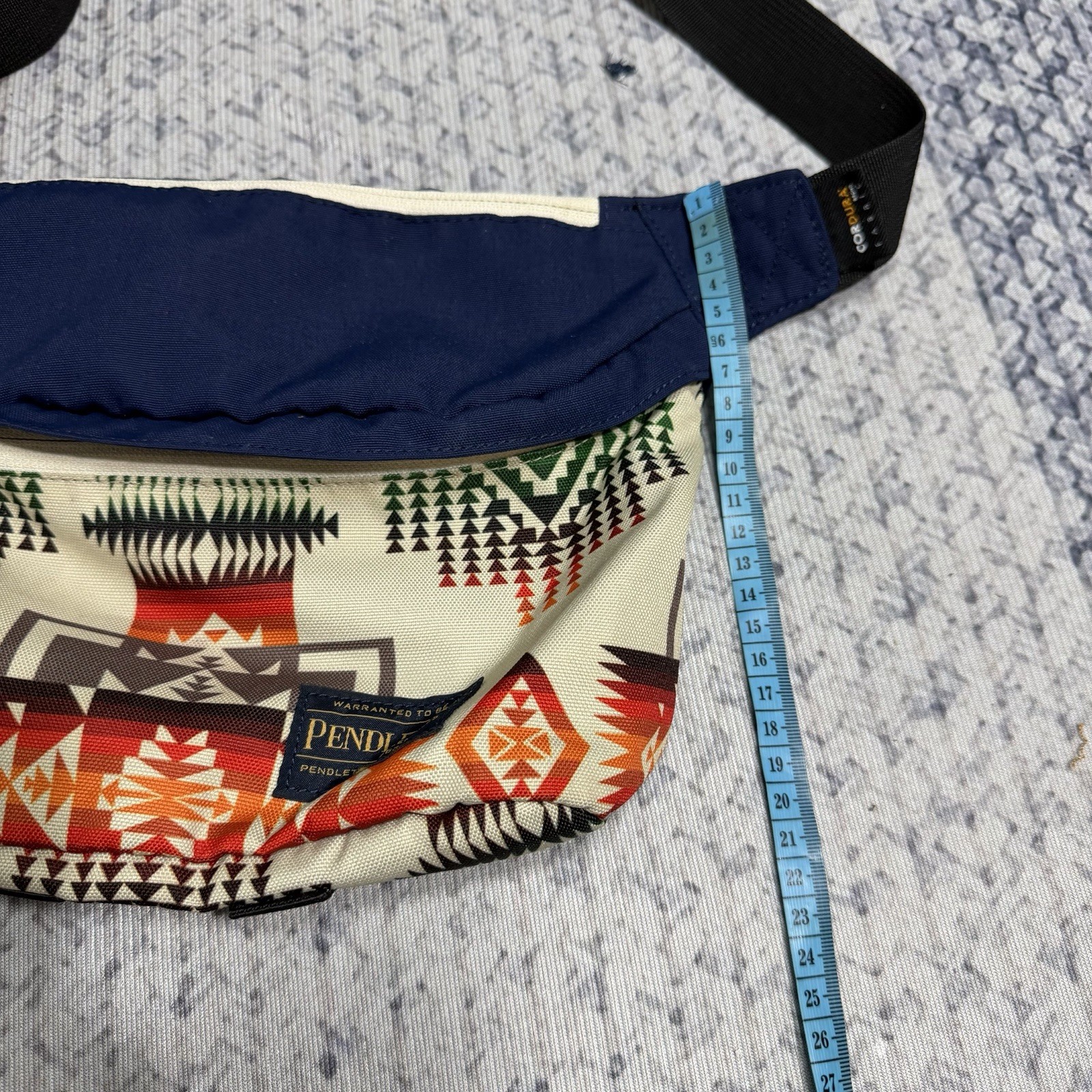 Pendleton Woolen Mills Waist Pack Hip Bag Aztec Geometric Print Cordura Fabric