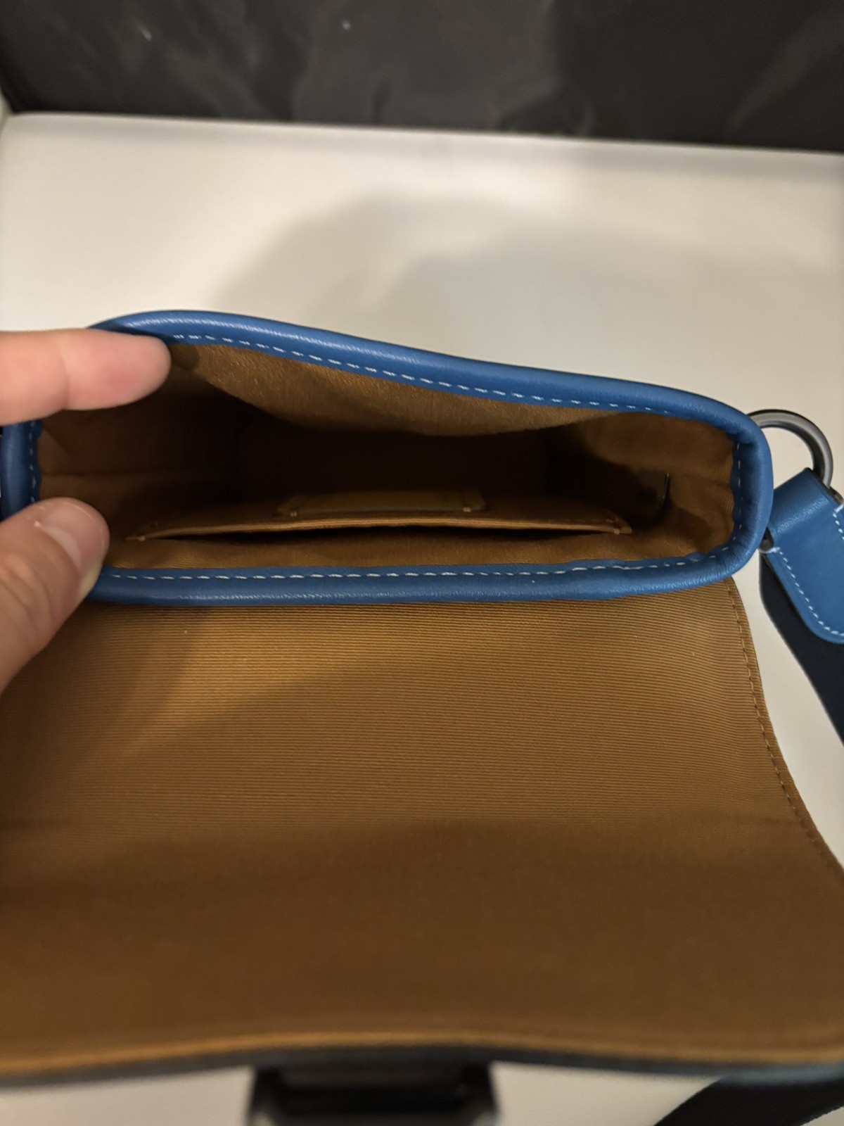 Coach men Track Small Flap Crossbody In Colorblock Signature Canvas