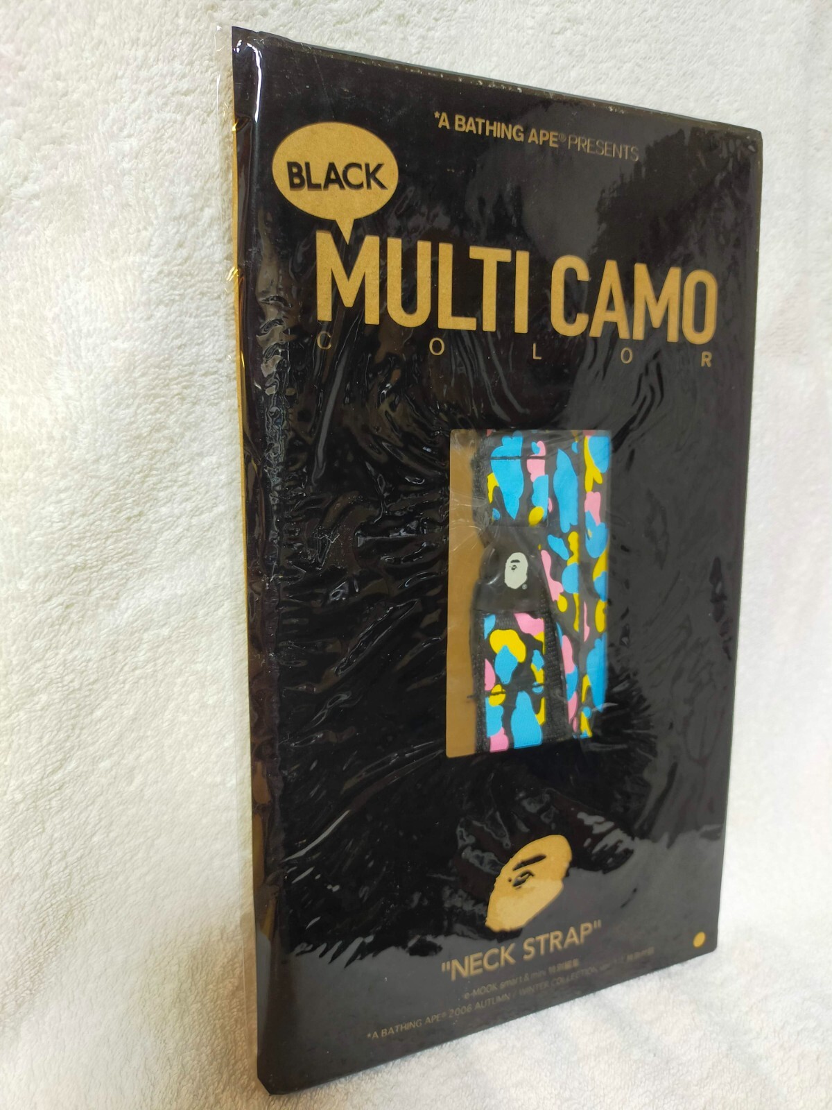 A BATHING APE Multi Camo Neck Strap 2006 Limited RARE New in Box From Japan