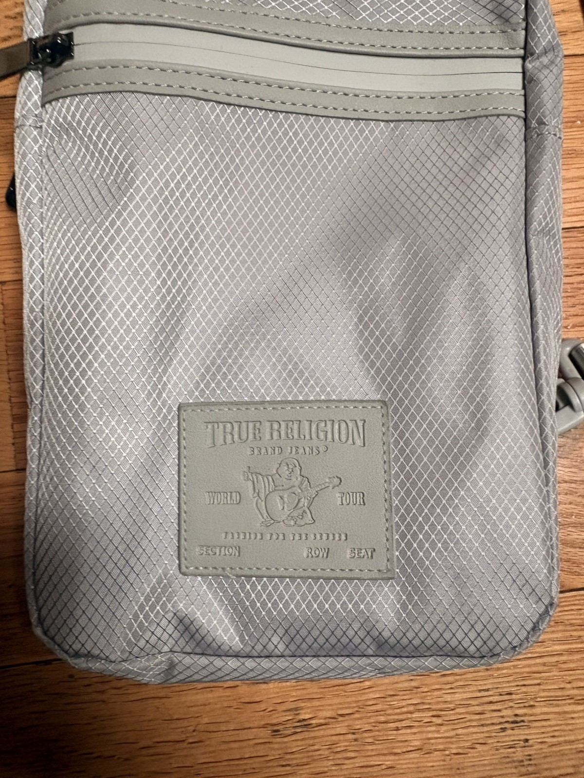True Religion Black Unisex Buddha Patch YETA 2.0 Crossbody Bag TR104144 New