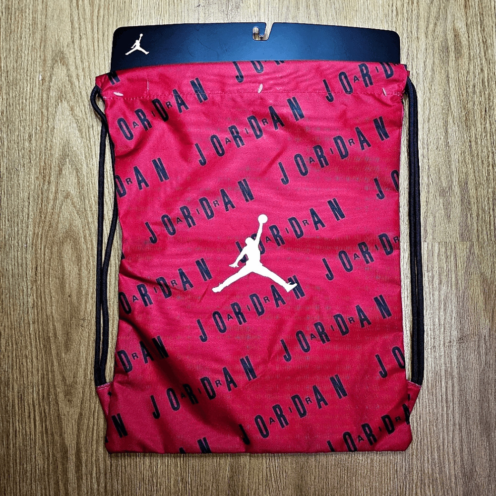 Air Jordan 1 2 3 4 5 6 11 12 13 Bred Gym Sack Bag Playoffs Red Black White New
