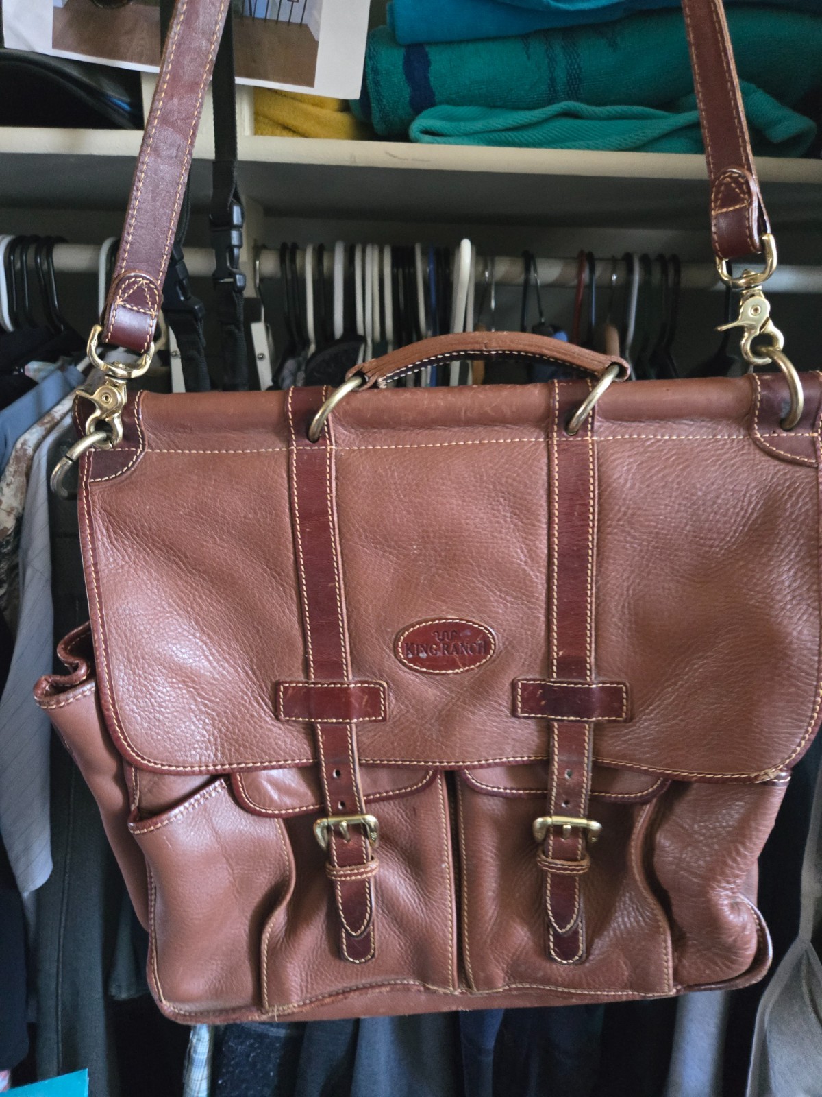 King Ranch leather breifcase