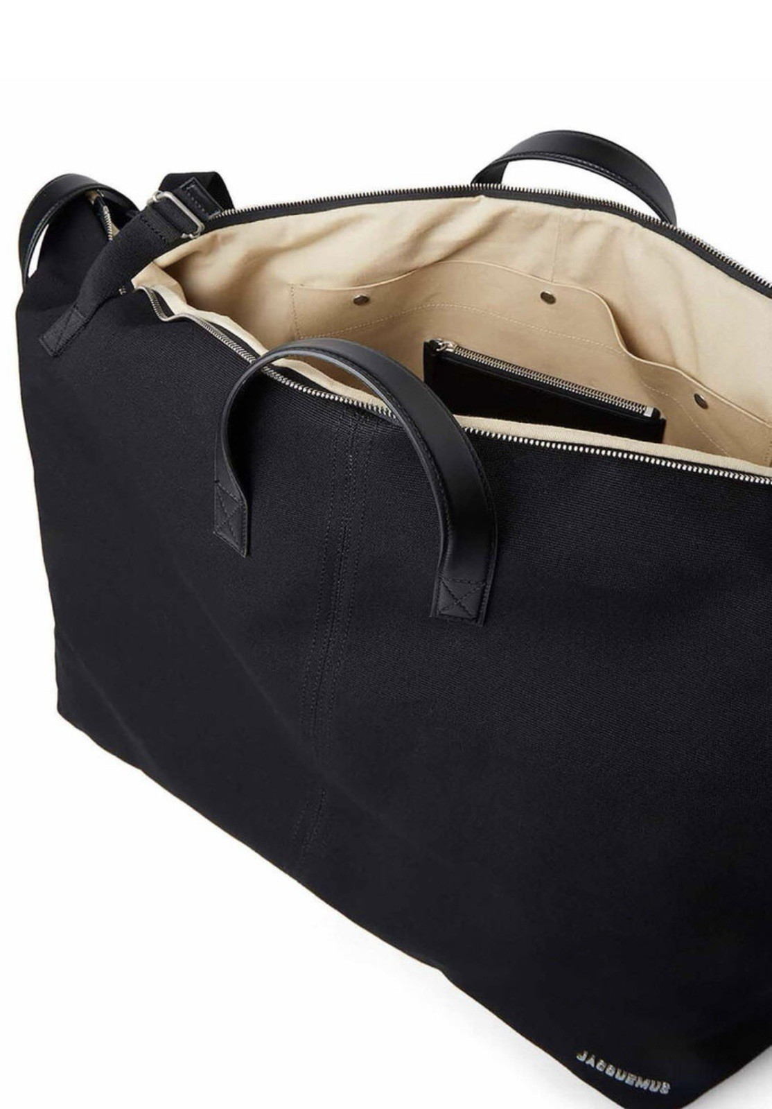 JACQUEMUS ‘Le Sac À Linge’ Weekend Canvas Duffle Bag