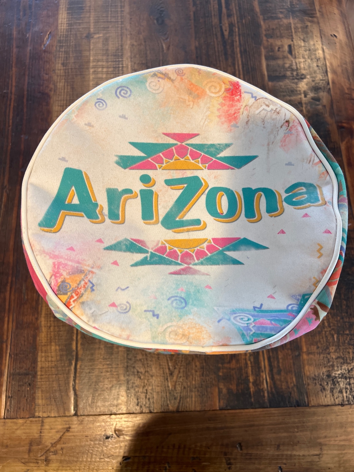 Arizona Iced Tea Duffle Bag Multicolored Medium Sized Zip RARE