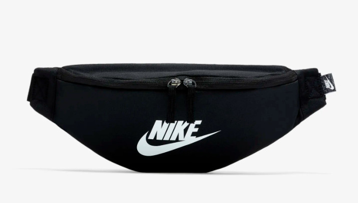 Nike Heritage Waistpack Mens Small Bag Black Size 3 Litre Casual Bum Bag