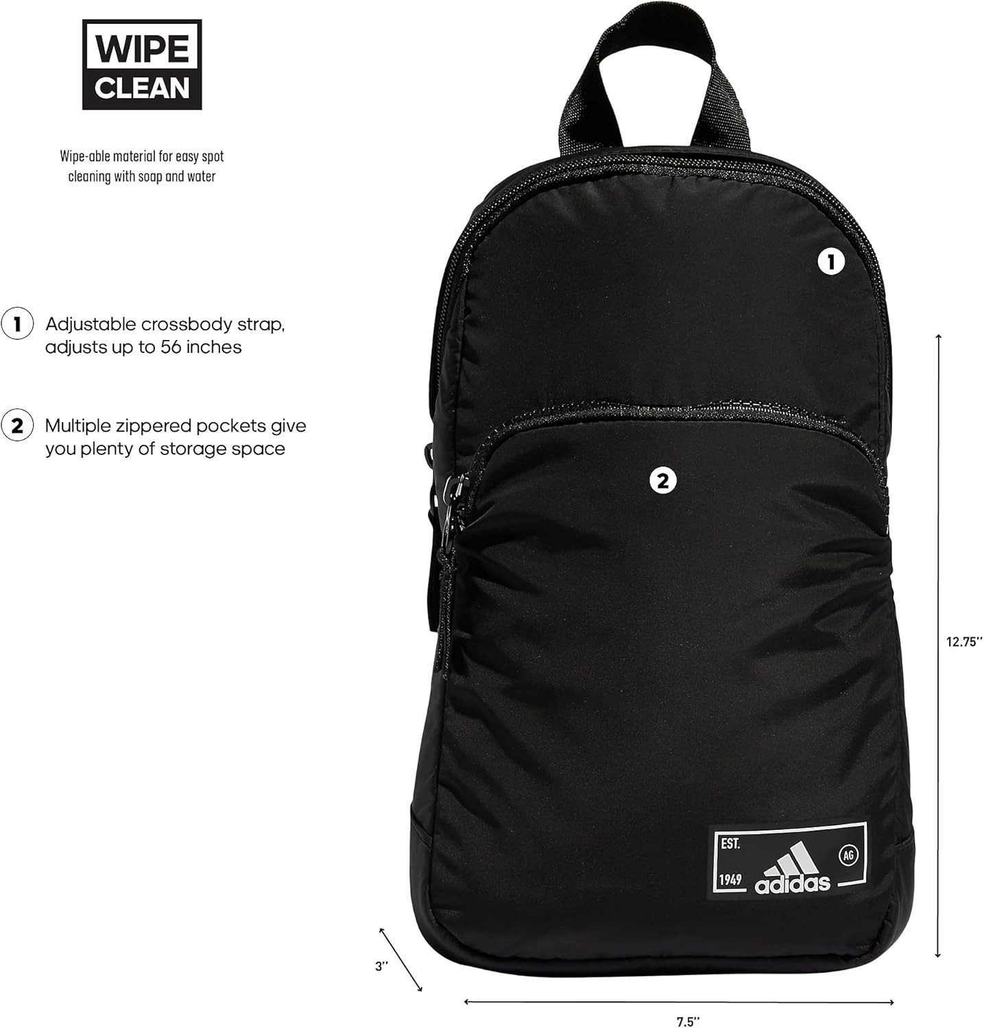 Essentials Crossbody – Athletic Sling Bag with Phone Pocket