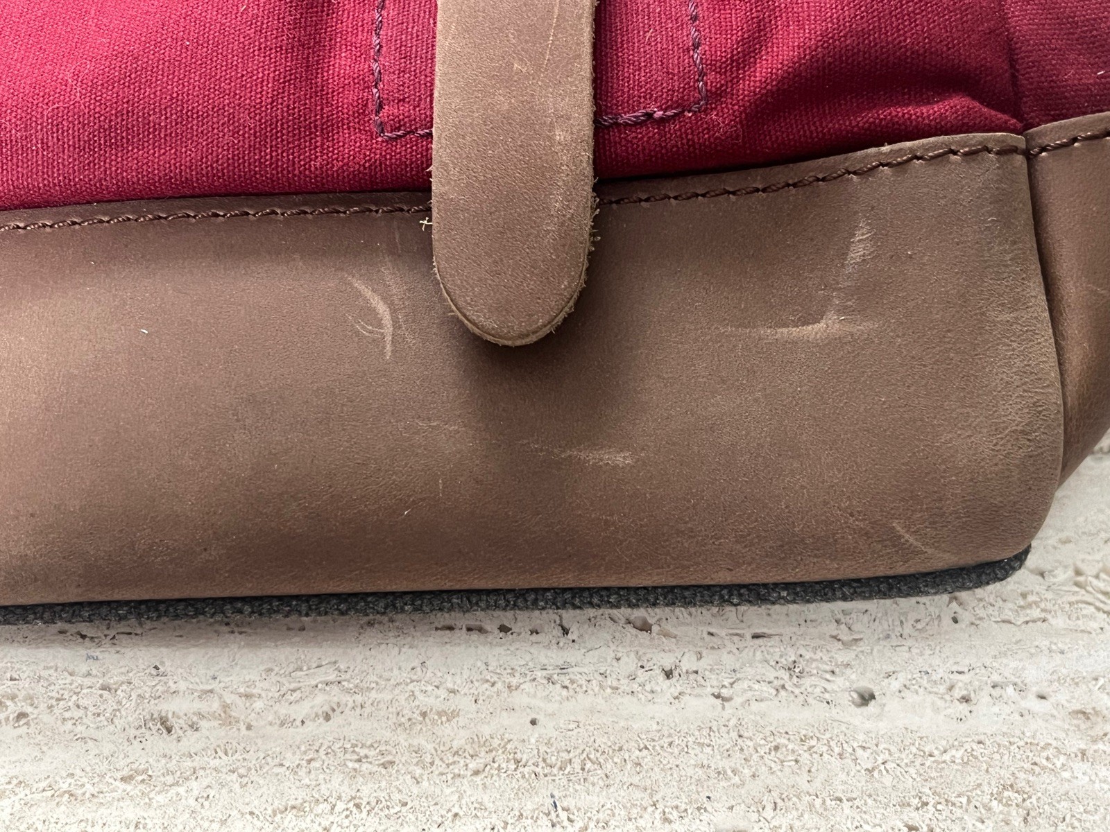 Ted Baker Brown Leather Messenger Bag Computer Laptop Satchel Dark Red New NWT