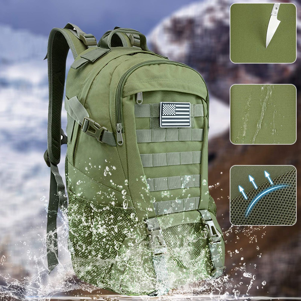 American Flag Tactical Backpack 30L – Military Grade Molle System Daypack