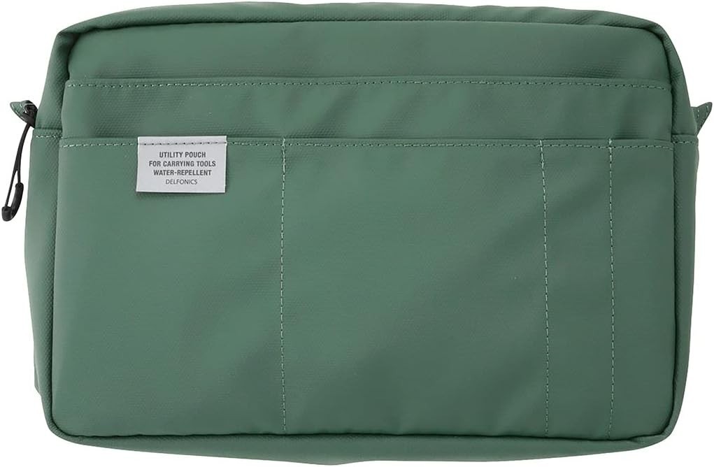 DELFONICS Water Repellent Inner Carrying Case Medium Dark Green New Japan
