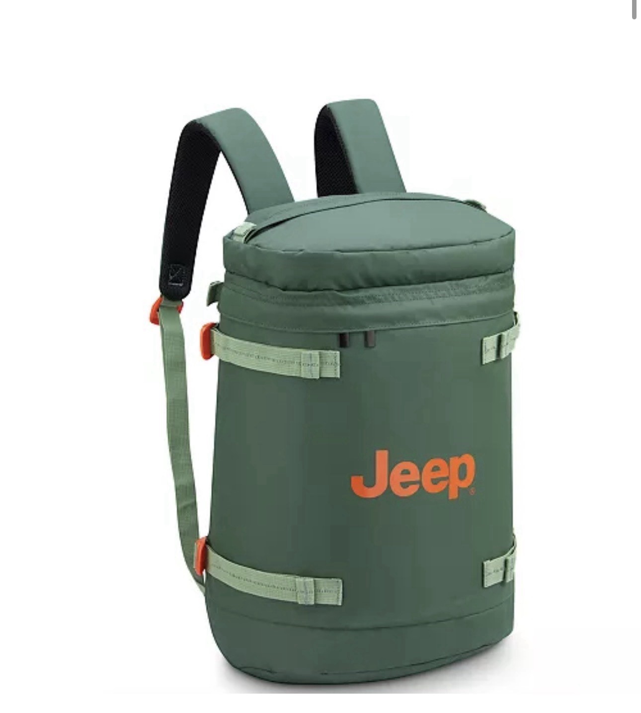 NWT Jeep Cylindrical Green Backpack Men’s