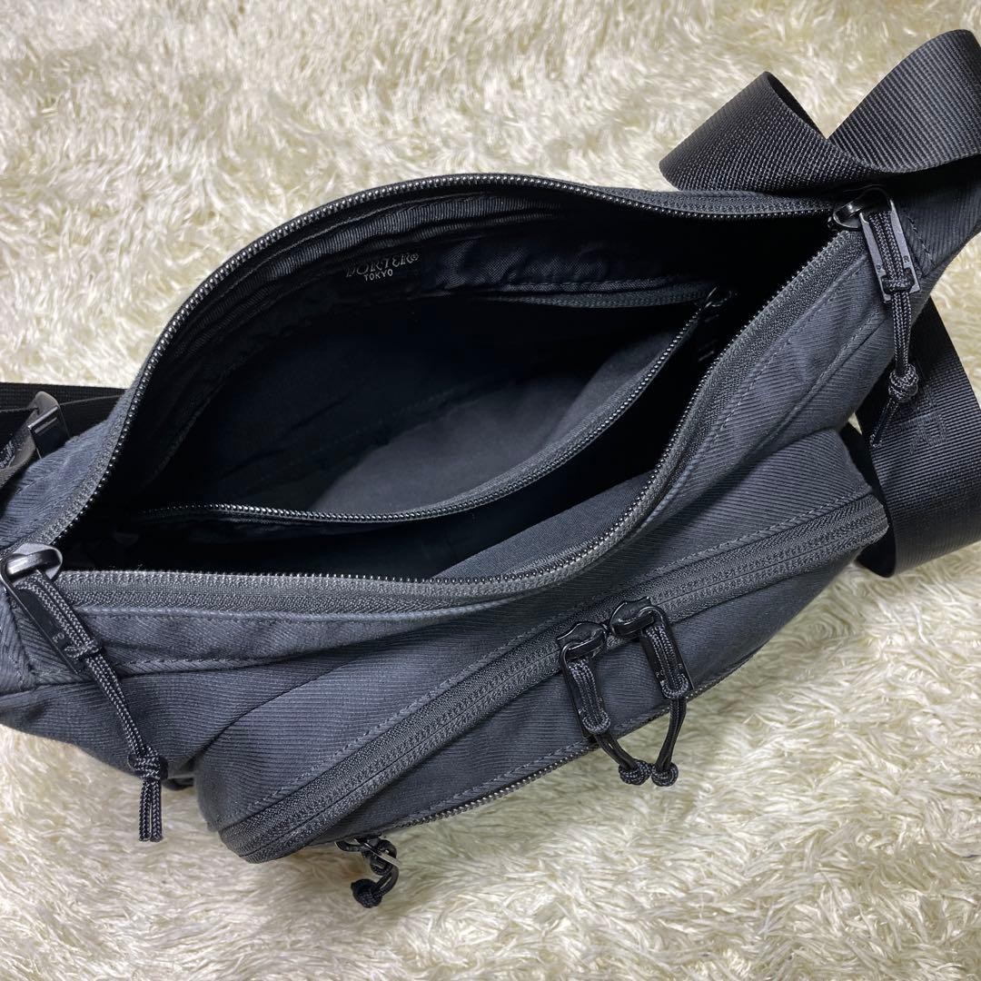 Authentic Porter Yoshida Kaban Black Nylon Shoulder Bag Crossbody 19cm x 26cm x