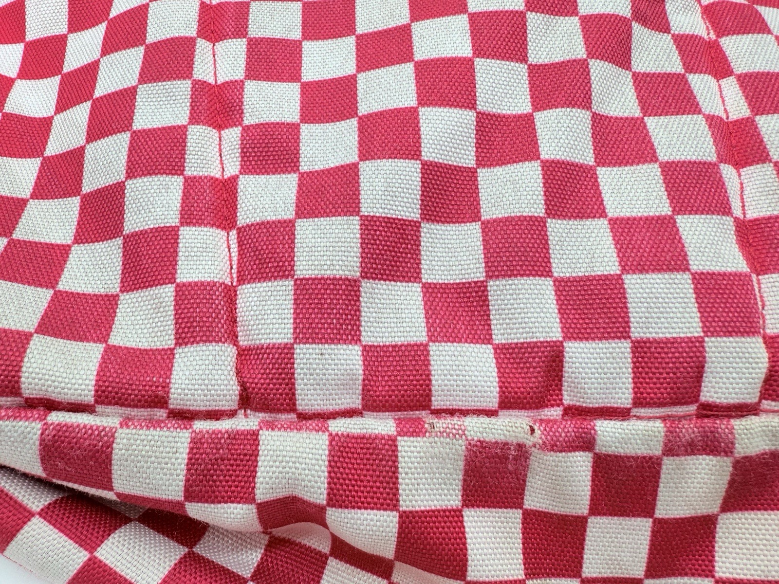 VANS OFF THE WALL Backpack Red White Check School Bag ( See Pictures)