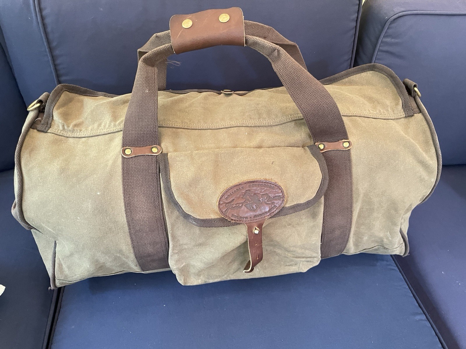 Frost River Explorer Medium Duffel Bag Waxed Canvas Leather Luggage Made in USA
