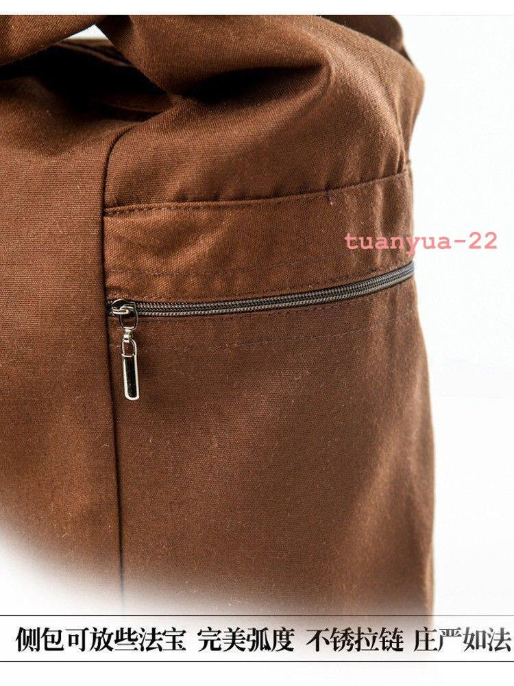 China Buddhist Supplies Monk Pack Shoulder Bag Cotton Canvas Buddha Bags 1pcs