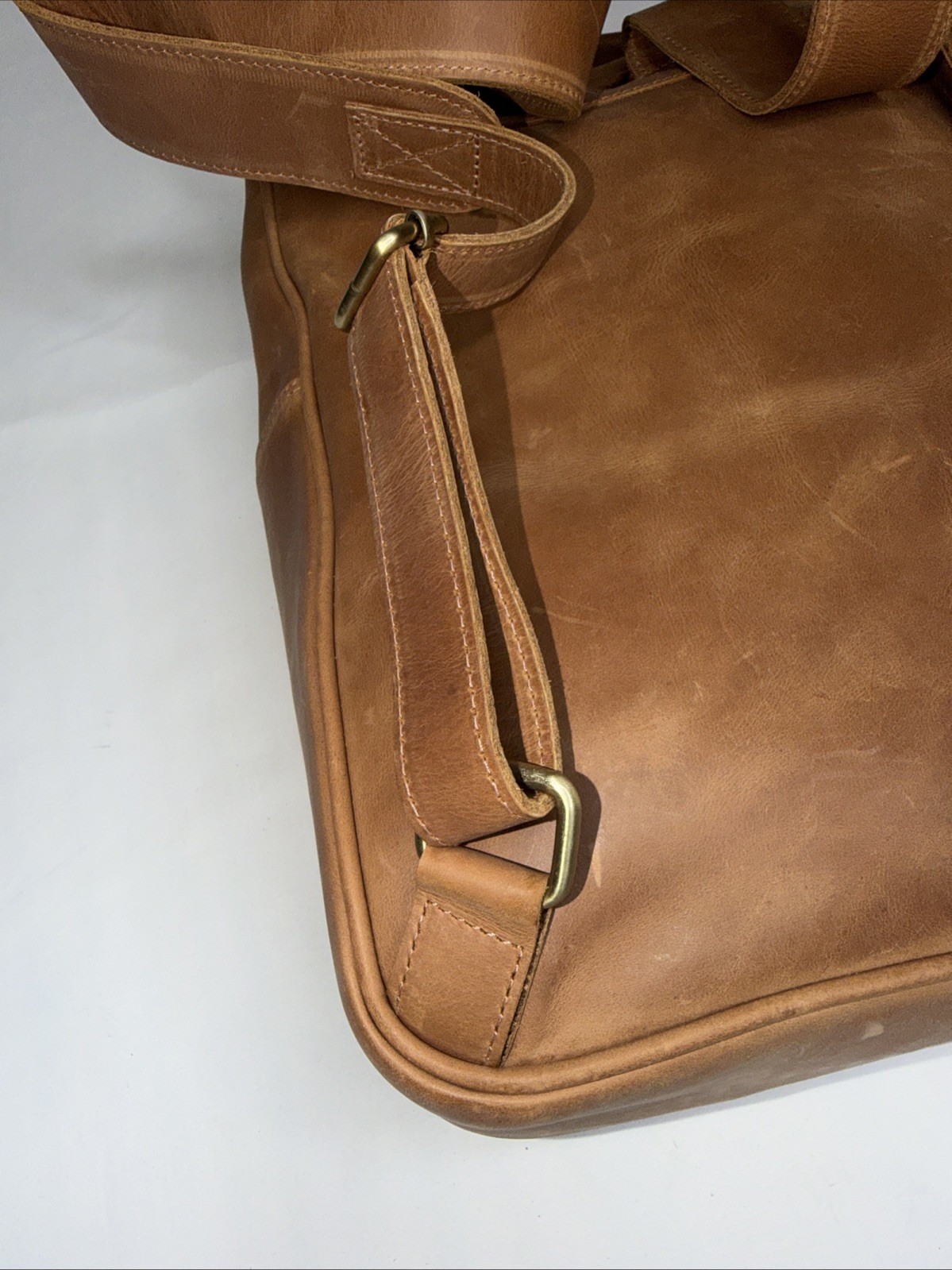 Handmade Full Grain Leather Backpack Brown Vietnam Laptop Travel Rucksack