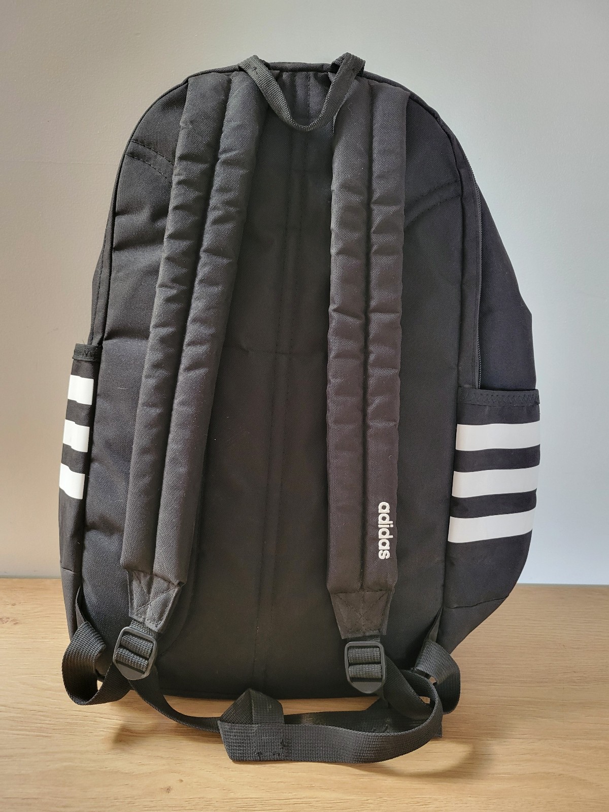 adidas Classic 3-Stripes 4 Backpack Black White 1525 Cubic Inches