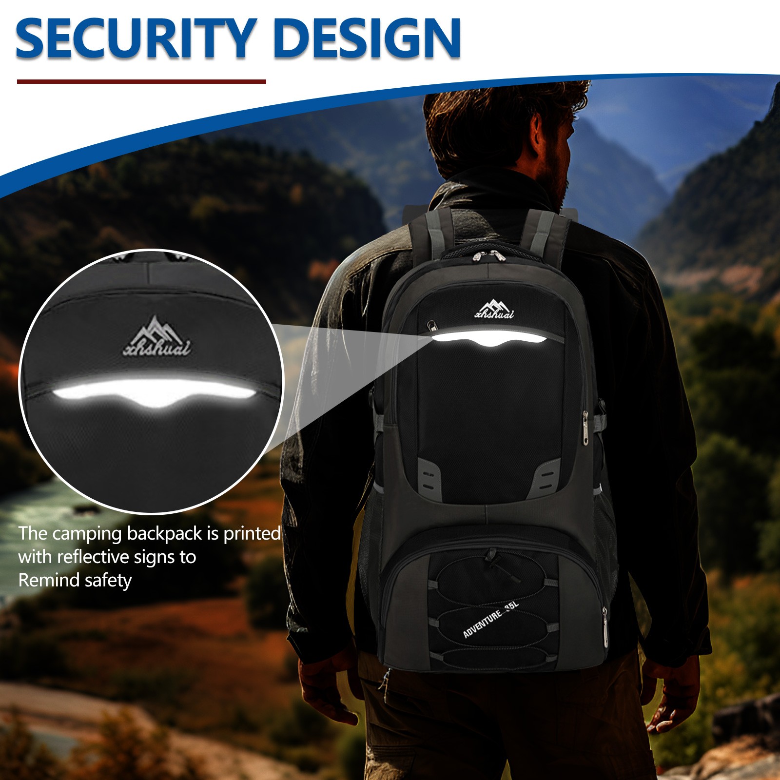 60L Military Large Tactical Backpack Rucksack Camping Hiking Bag Outdoor Travel