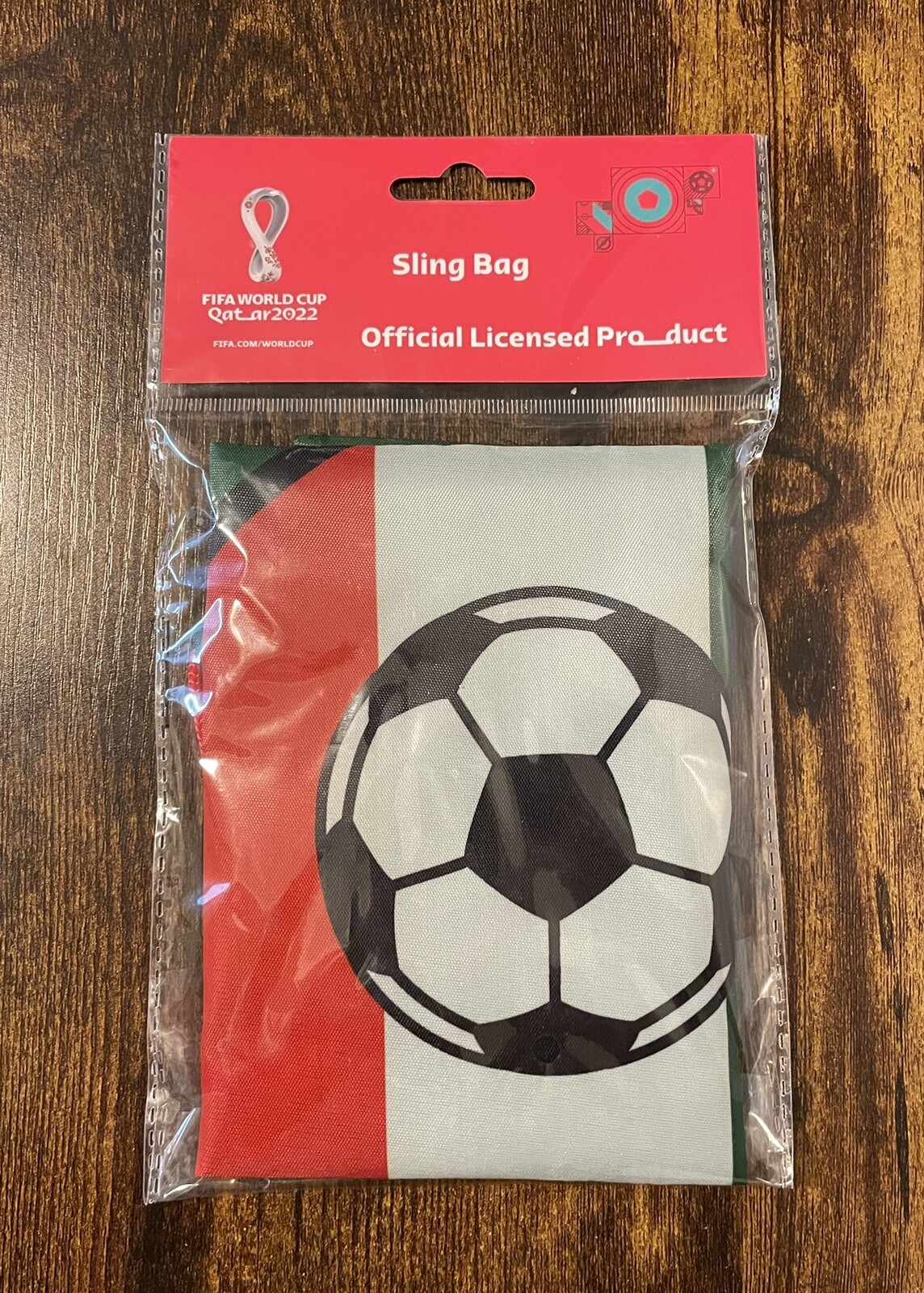FIFA World Cup 2022 MEXICO Sling Bag~17″x13.5″~Soccer Drawstring~NEW In Package