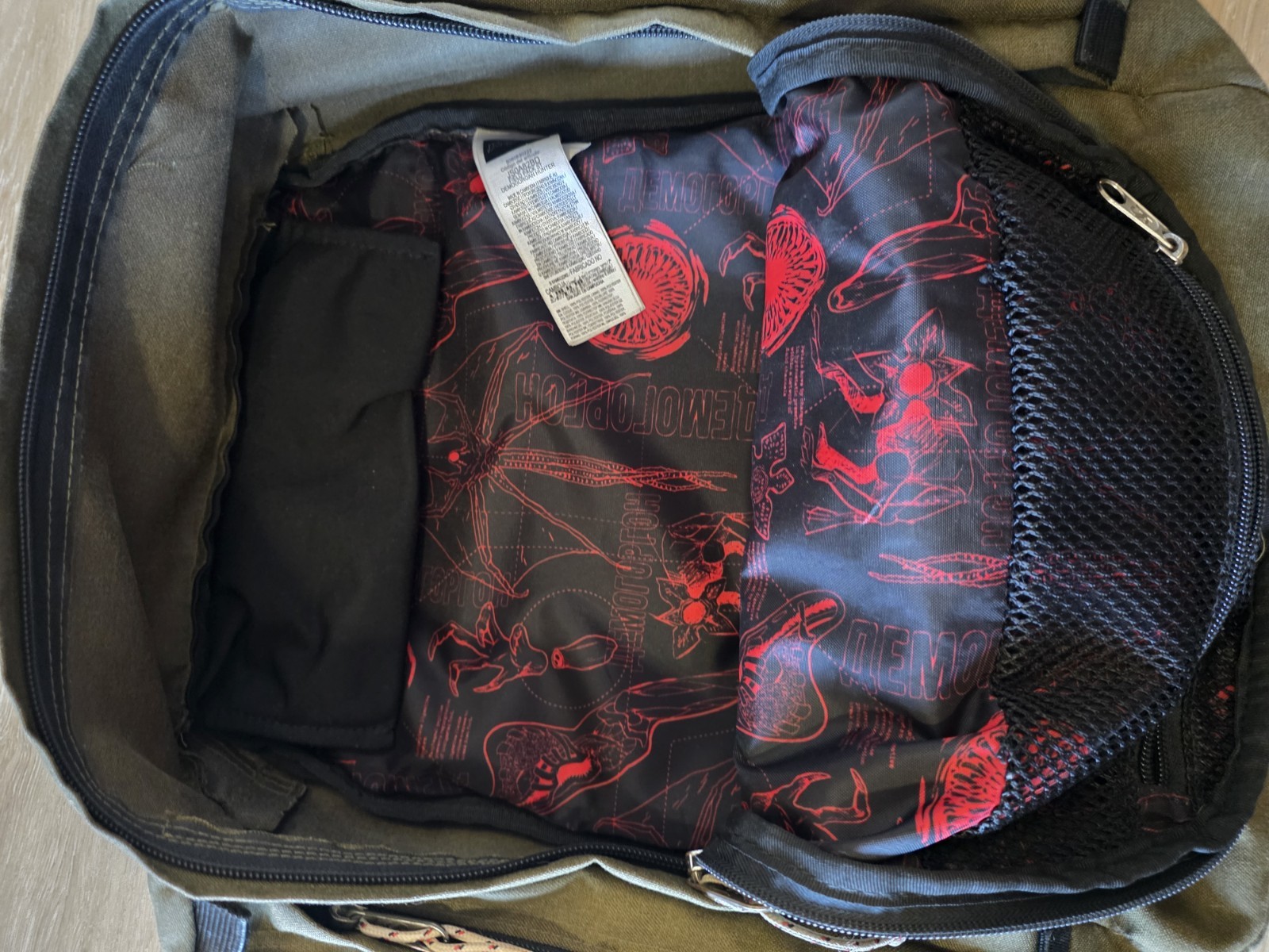 Stranger Things Jansport Field Pack Demogorgon Hunter Backpack Japan Rare