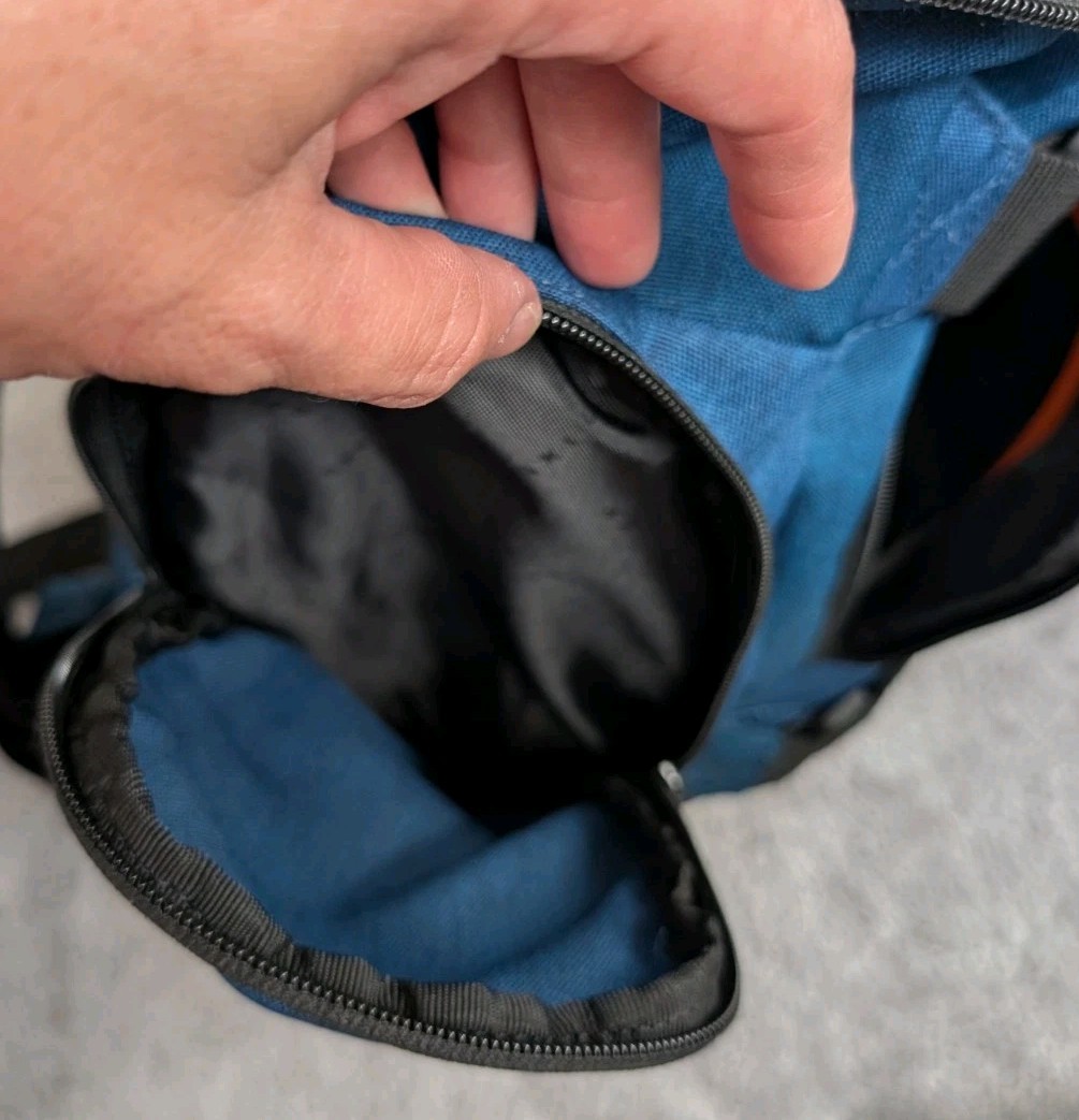 Oakley Blue And Black Canvas Backpack