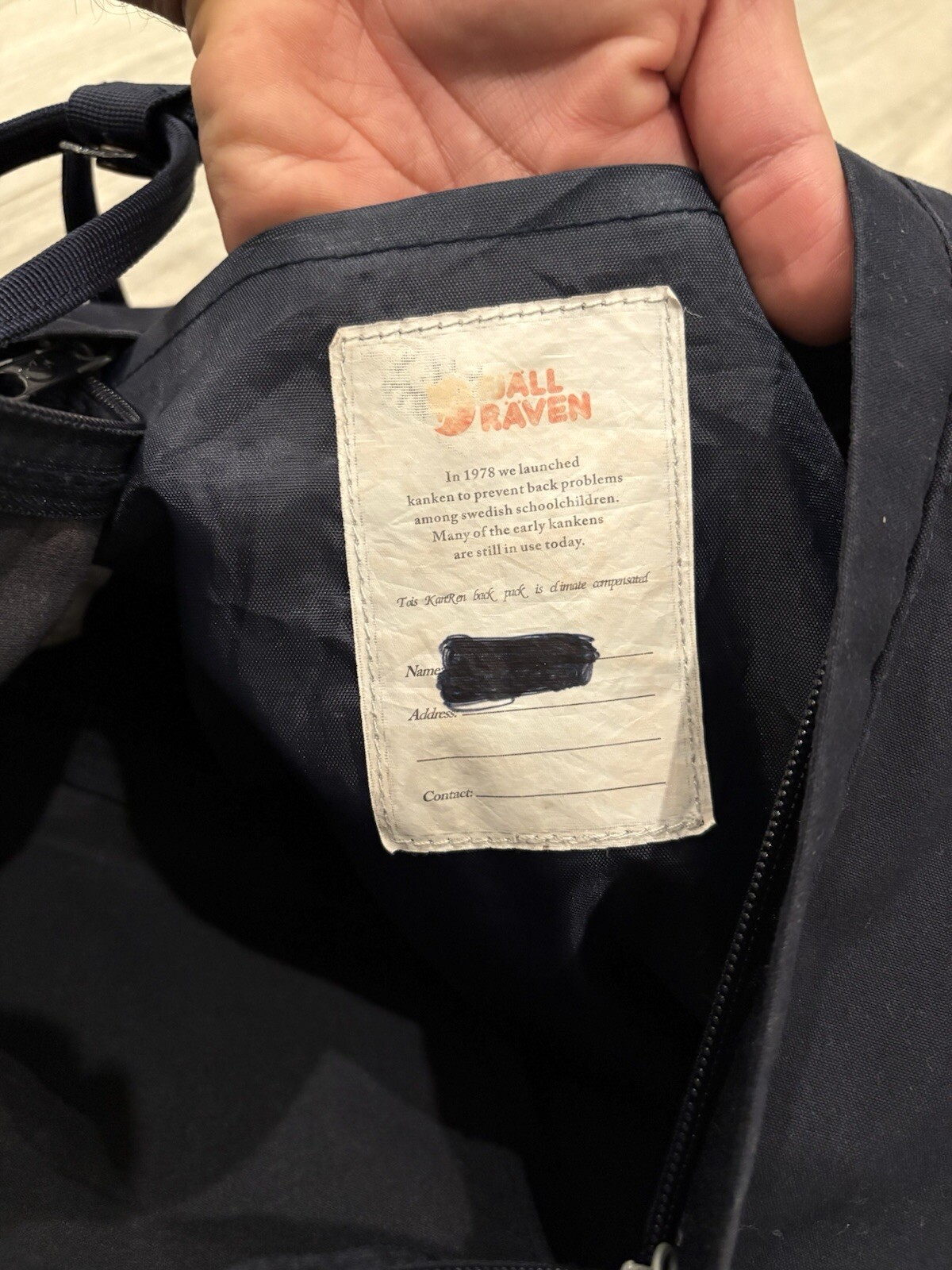 FJALLRAVEN Kanken Blue Classic Mini Backpack School Work Travel 14″L X 11″W