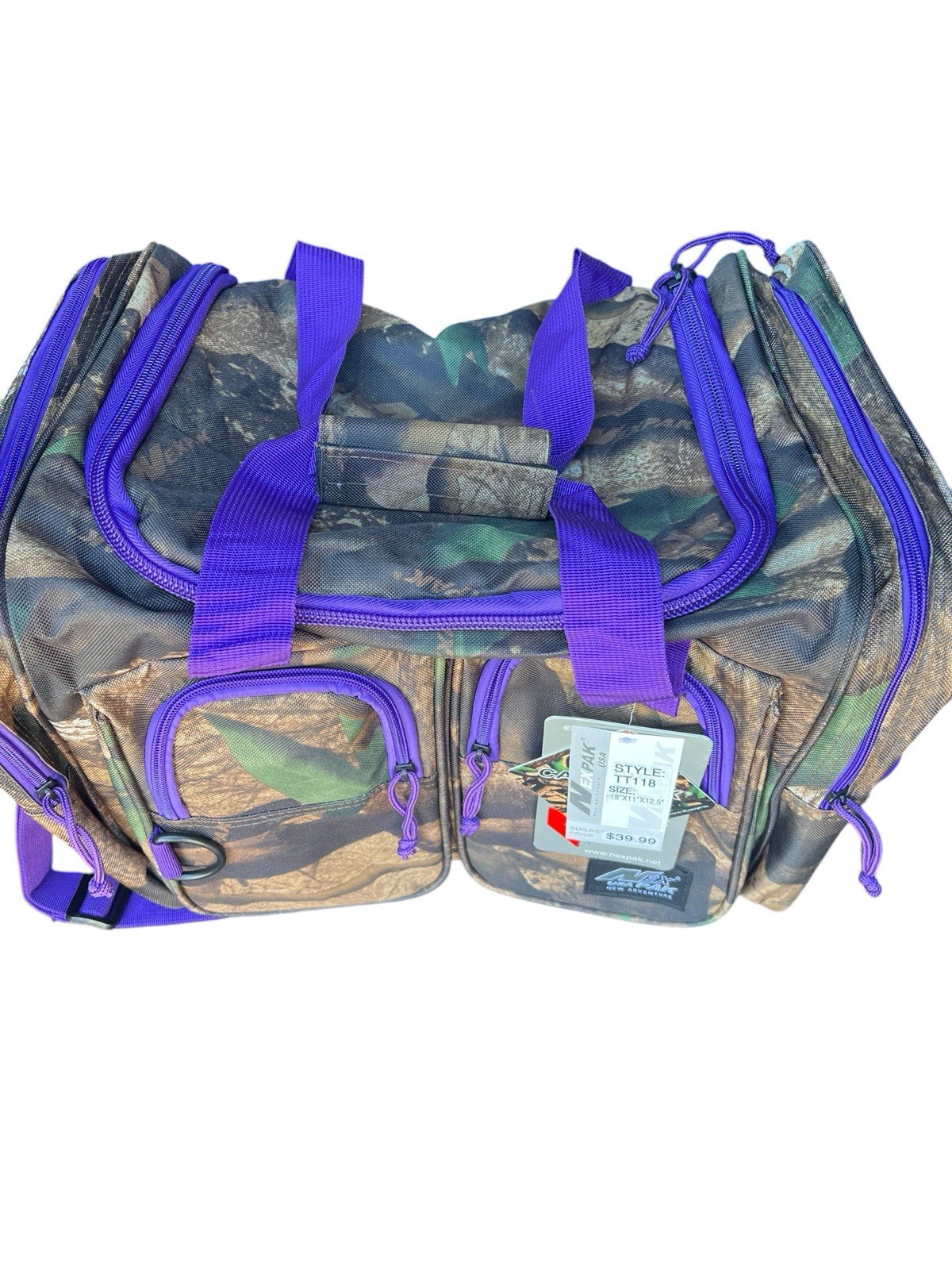 Nexpak USA TT118 Camo Duffel Bag 18″ Gym Travel Hunting Sports Bag New NWT