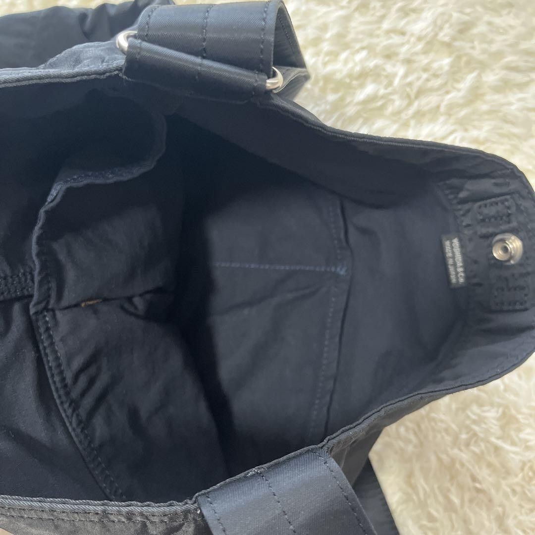 Authentic ポーター 吉田カバン MILE Shoulder Bag Black 34cm x 31cm x 6cm Compact Leather