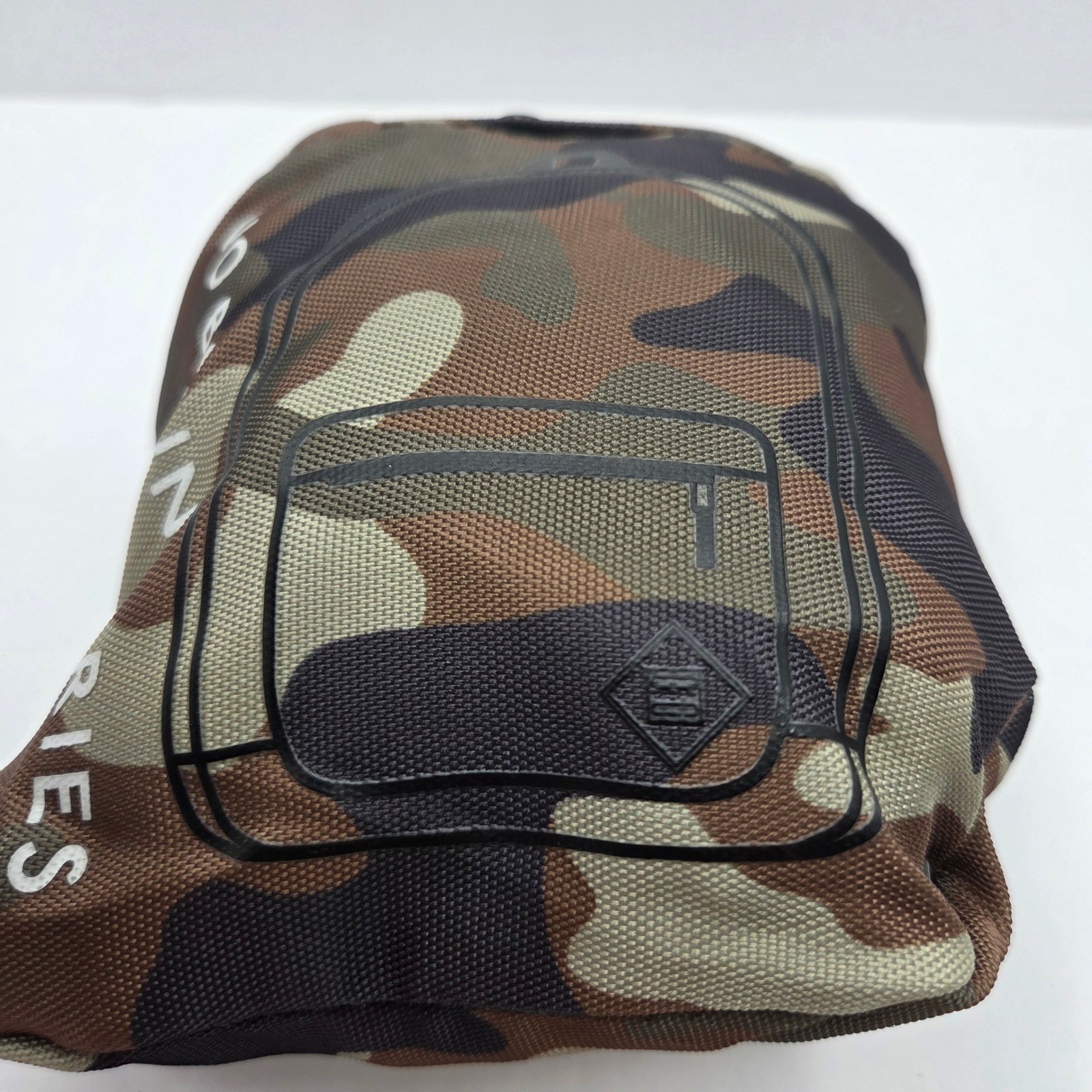 No Boundaries Backpack Packable Camo Lightweight Travel Bag Green Brown