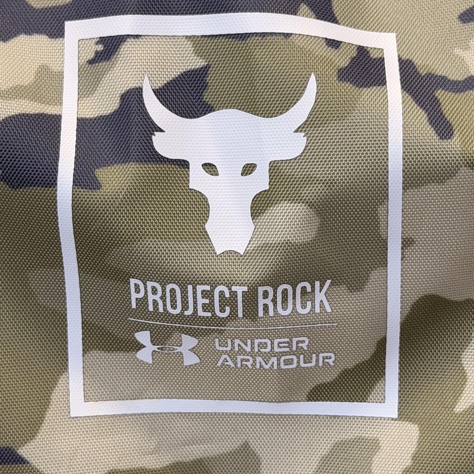 Under Armour Backpack Mens Medium Green Camo Project Rock Storm Sports Gym