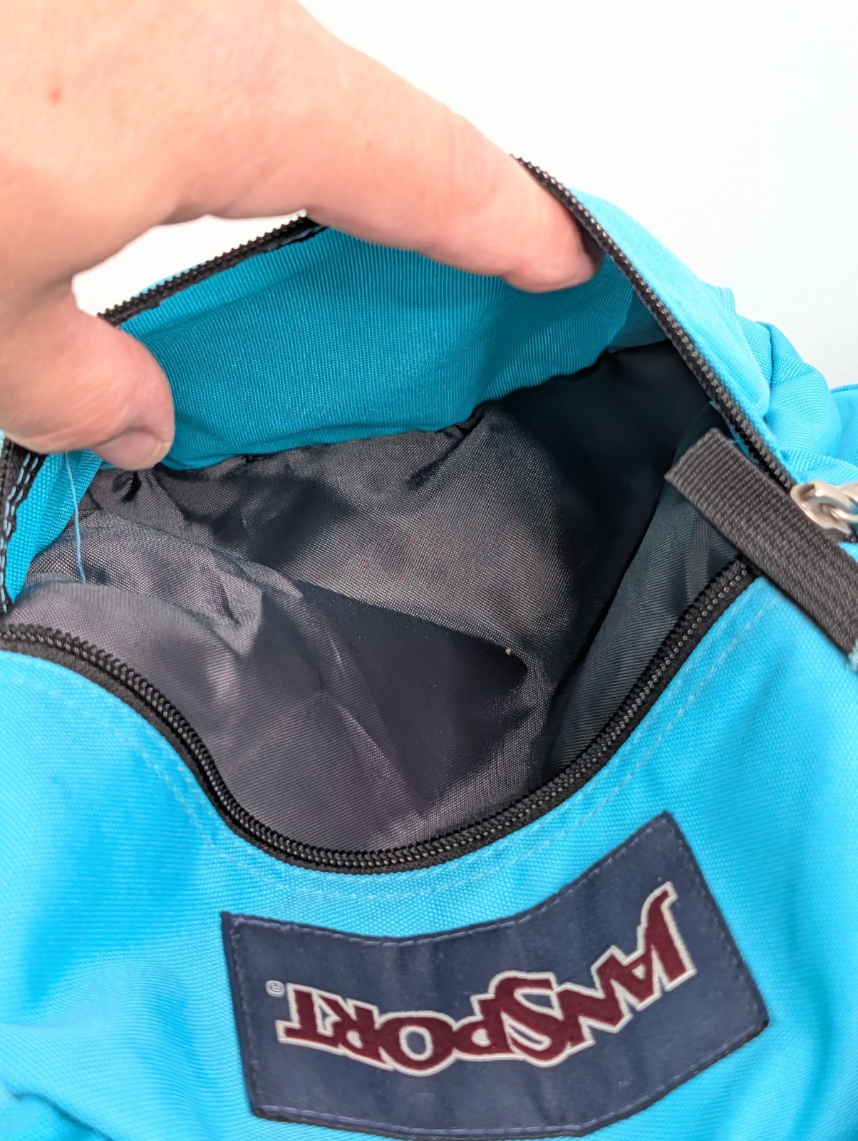 Jansport Backpack 2000s 90s School Trip Camping Gen Y Z Blue Topaz Vintage