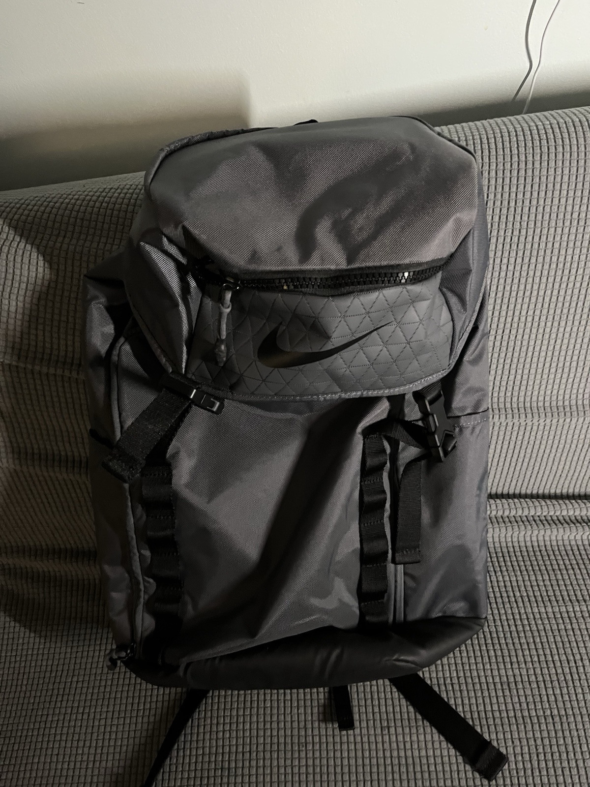 Nike Heritage Hike Backpack Grey Top Loader