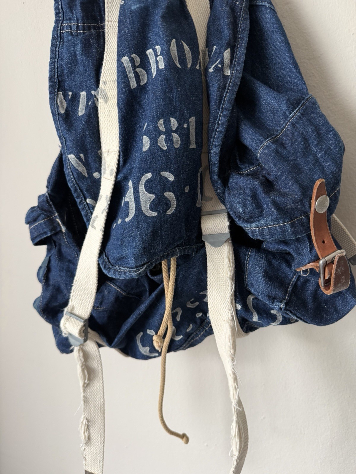 Polo Ralph Lauren RRL Stenciled Denim Backpack