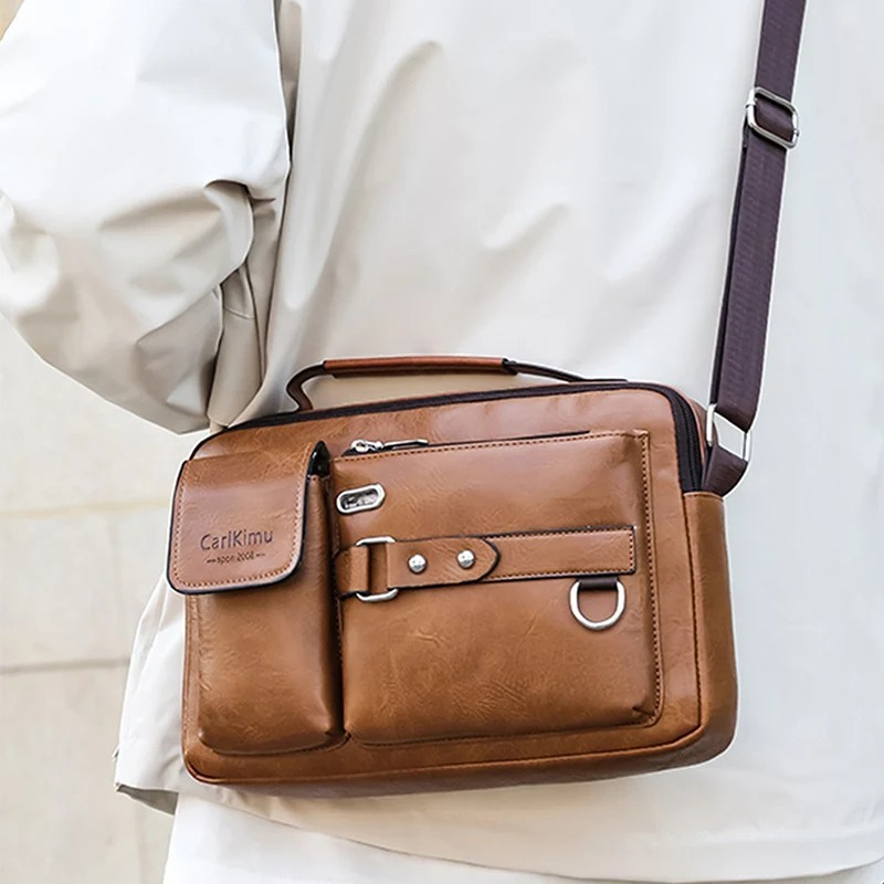 Men Handbag Business Crossbody Bag Shoulder Bag Briefcase Messenger Bag