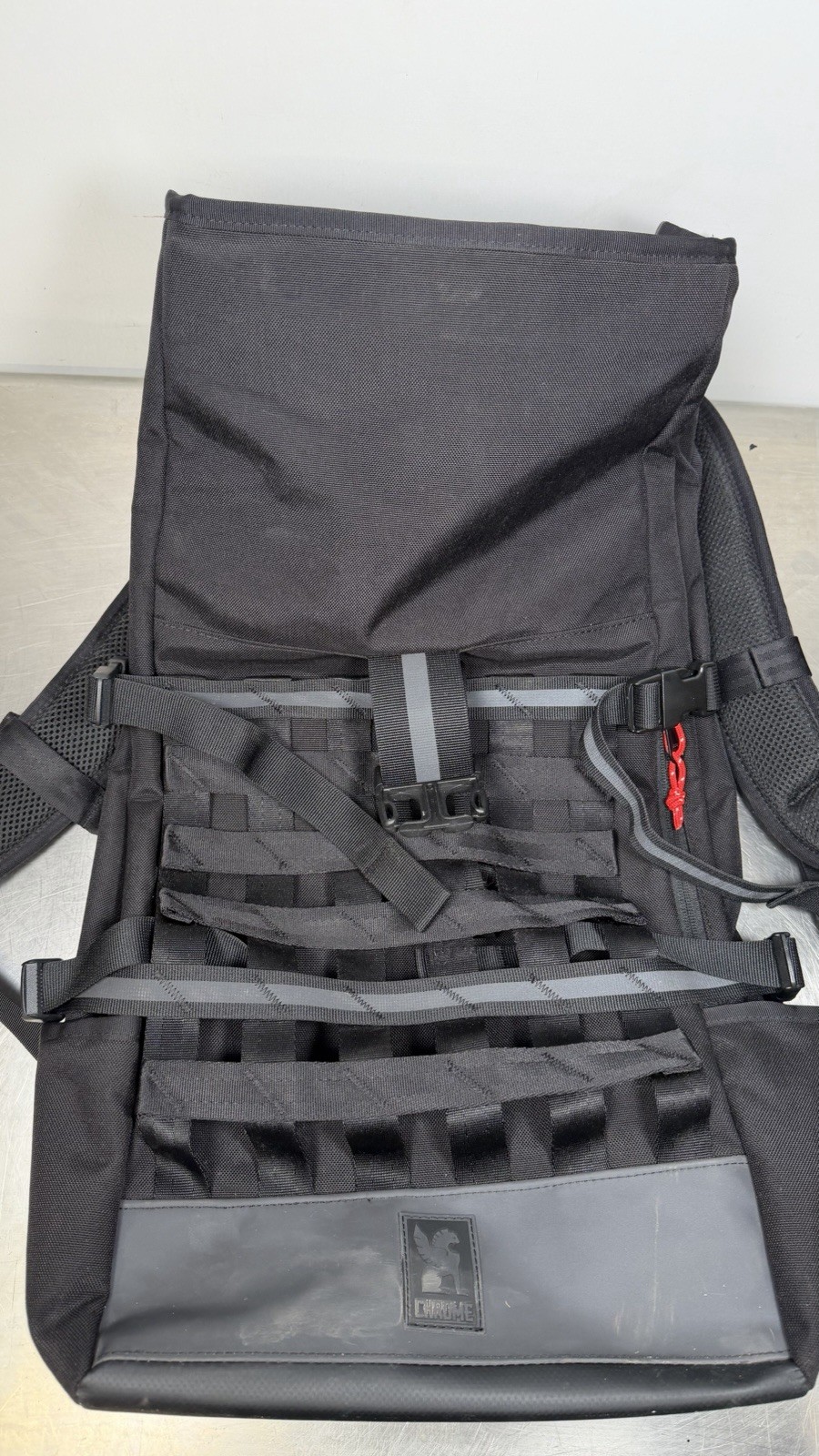 Chrome Industries Barrage Cargo 22L Waterproof Roll-Top Satchel Backpack Black