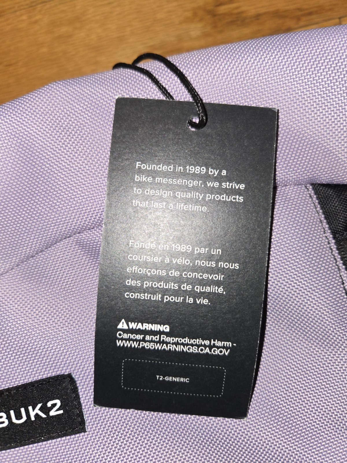 Timbuk2 Custom Alcatraz Laptop Backpack NWT Purple/Black/Yellow
