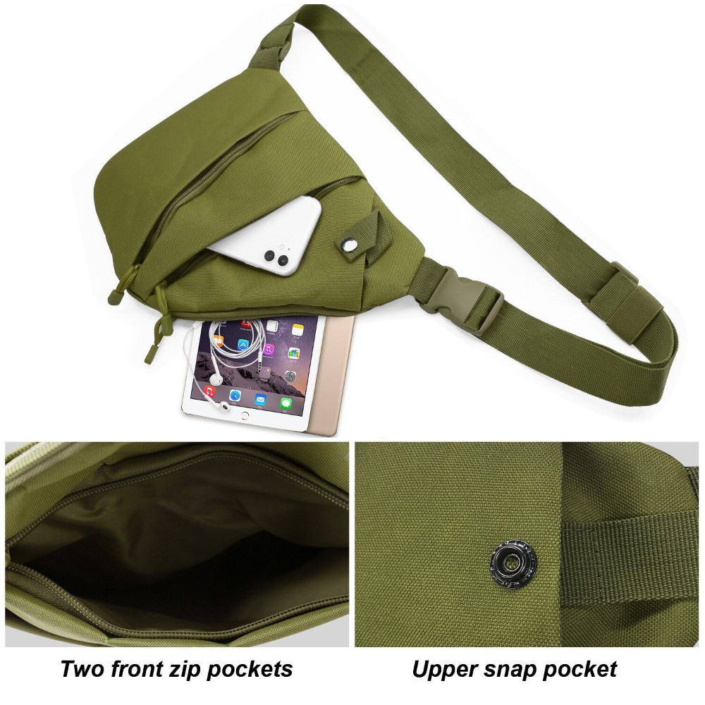 Tactical EDC Sling Rover Shoulder Sling Bag Pack Concealed Carry Pistol Holster