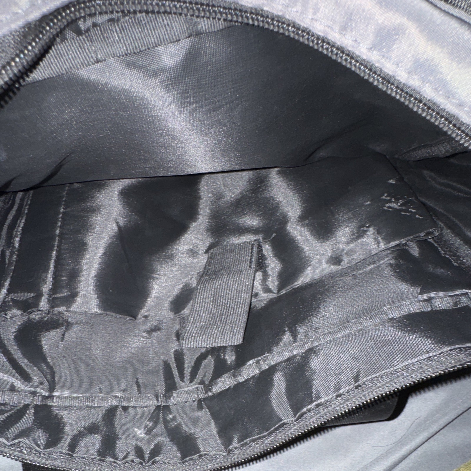 YUREAY Gray/Black Backpack Tote Bag, Zip Closure, Pockets, Adjustable Strap
