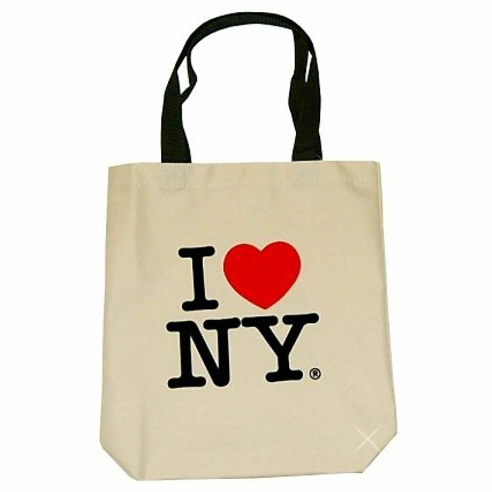 I Love NY Tote Bag Natural